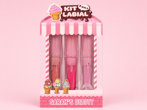 Kit labial 3 em 1 Sarahs Beauty