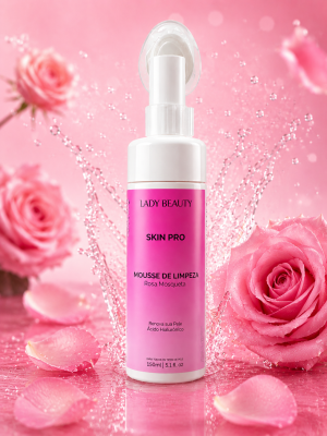 Mousse de limpeza Rosa mosqueta Lady Beauty