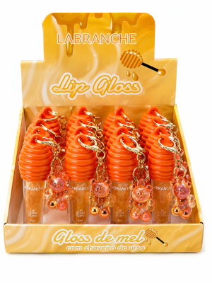 Gloss de mel labranche com chaveiro de urso